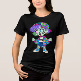 Zombie-Mädchen der 90er Tri-Blend Shirt