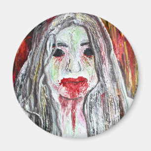 Zombie-Mädchen-Magnet Magnet