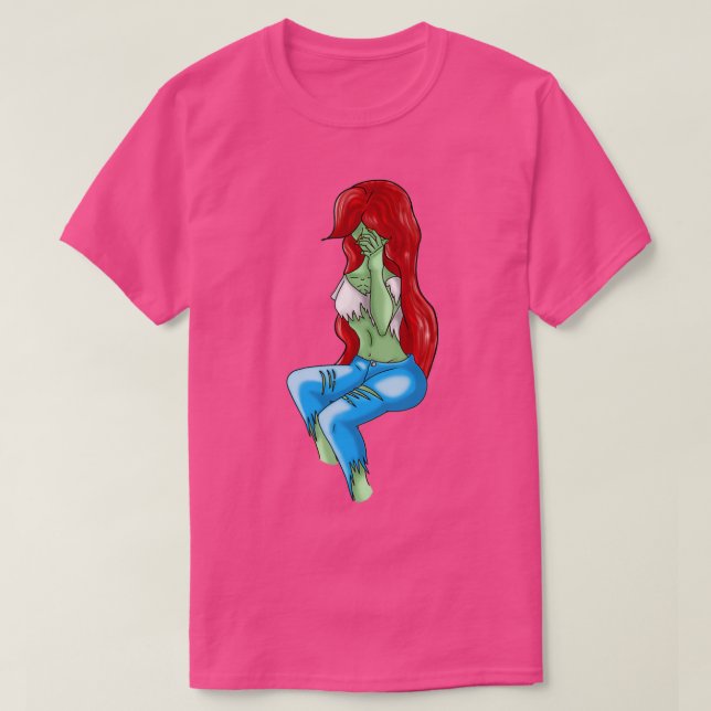 Zombie Mädchen T-Shirt (Design vorne)