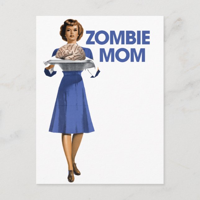 Zombie Mama Postkarte (Vorderseite)