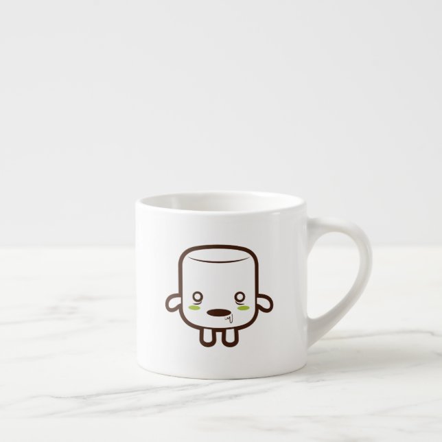 Zombie-Marshmallow-Halloween Espressotasse (Rechts)