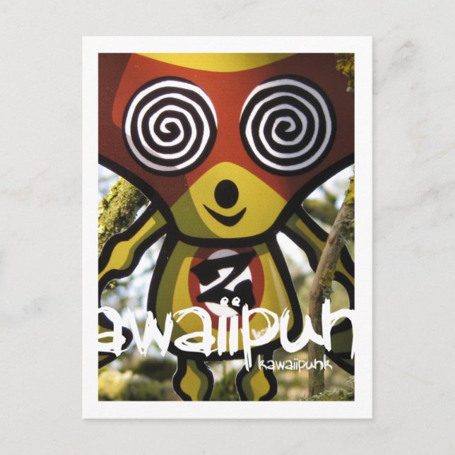 Zombie Mascot Postkarte (Vorderseite)