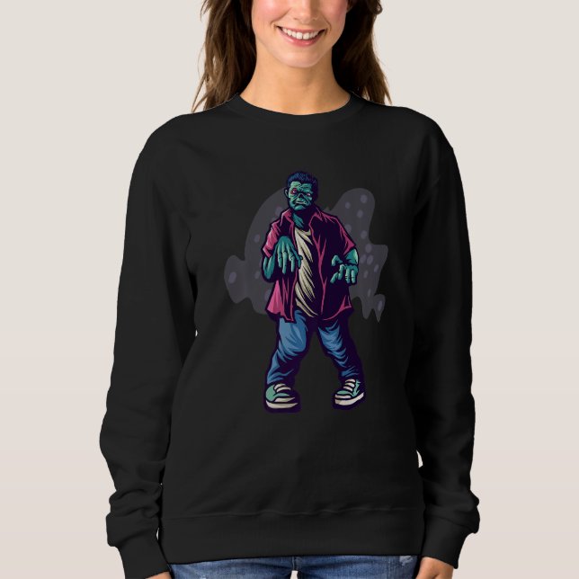 Zombie matching couples family Halloween costume 2 Sweatshirt (Vorderseite)
