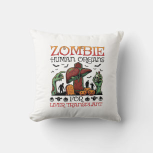Zombie Menschliche Organe Lebertransplantation Hal Kissen