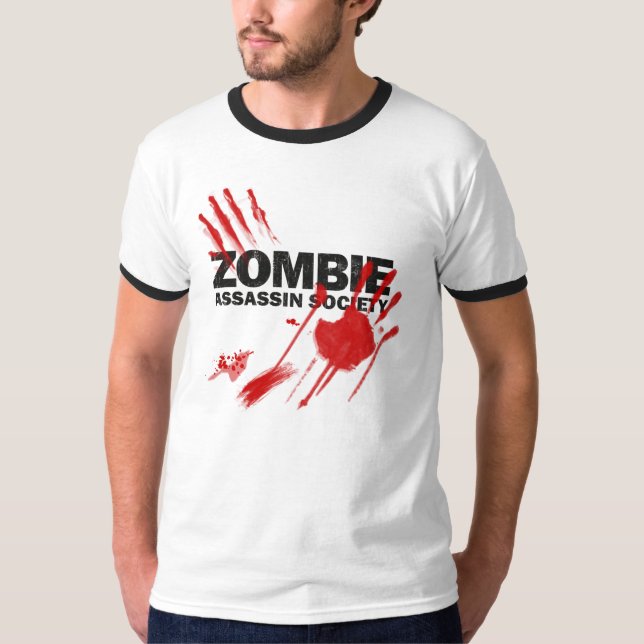 Zombie-Meuchelmörder-Gesellschaft T-Shirt (Vorderseite)