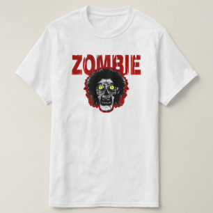 ZOMBIE mit Kopf Rot T-Shirt