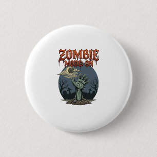 Zombie-Modus Halloween-Hand-Mond-Friedhof_1 Button
