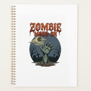 Zombie-Modus Halloween-Hand-Mond-Friedhof_1 Planer