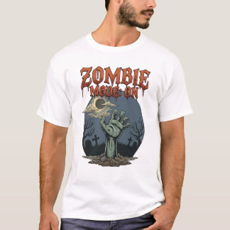 Zombie-Modus Halloween-Hand-Mond-Friedhof_1 T-Shirt