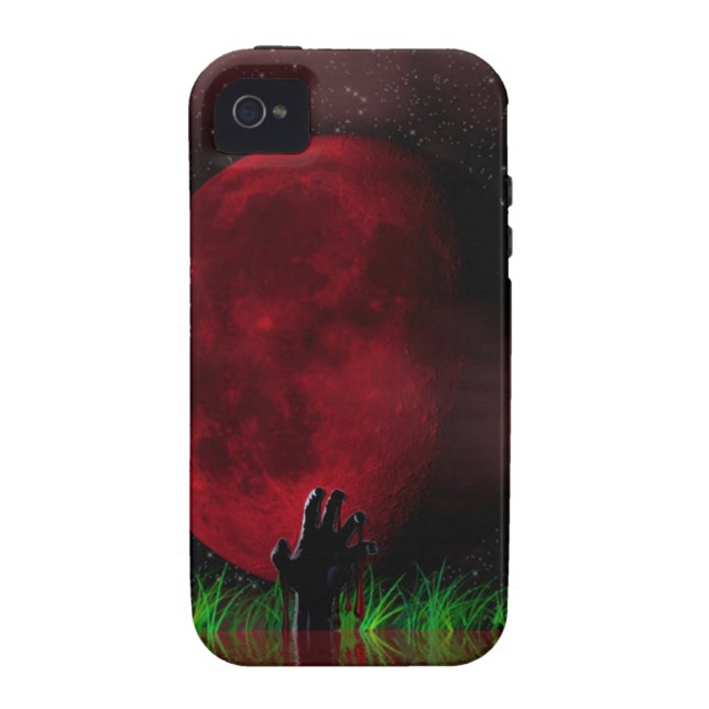 Zombie-Mond Case-Mate iPhone Hülle (Rückseite)