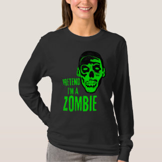 Zombie-Monster-Gesicht Gruselig Halloween T-Shirt