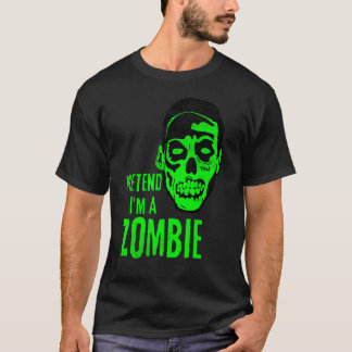 Zombie-Monster-Gesicht Gruseliges Halloween T-Shirt