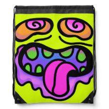 Zombie Monster hellgelbes Gym Drawstring Bag