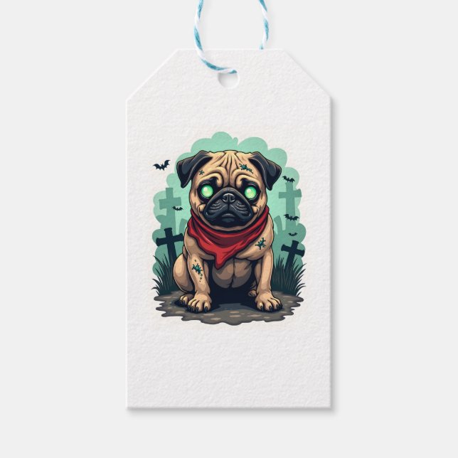 Zombie Mops Parade Geschenkanhänger (Vorderseite)