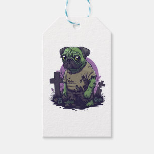 Zombie Mops � Untoter Funny Halloween Hund Geschenkanhänger