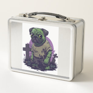 Zombie Mops � Untoter lustiger Halloween-Hund Metall Brotdose
