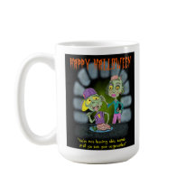 Zombie Mother und Son Halloween Tasse