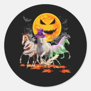 Zombie Mummy Hexenpferch Lover Pumpkin Horror Hall Runder Aufkleber