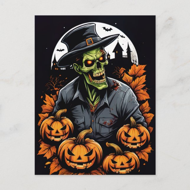 Zombie-Nacht Postkarte (Vorderseite)