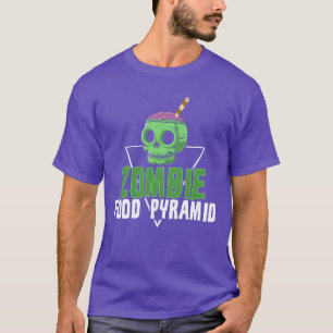 Zombie-Nahrungspyramide Ausgewogene Ernährung vint T-Shirt