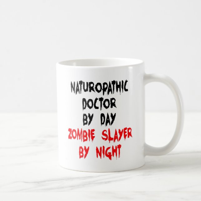 Zombie Naturopathic Doctor Kaffeetasse (Rechts)