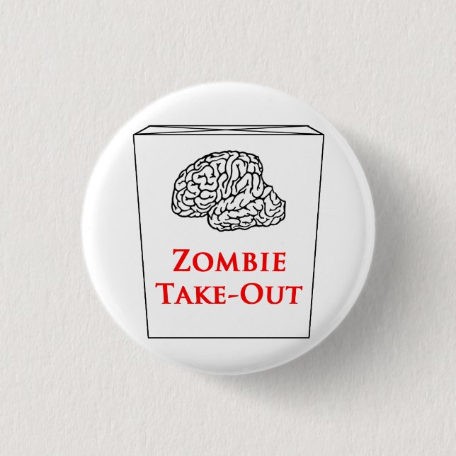 Zombie Nehmen-Heraus Logoknopf Button (Vorderseite)