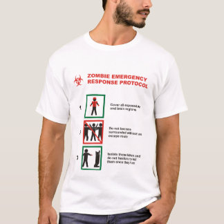 Zombie-Notfallschutz-Protokoll T-Shirt