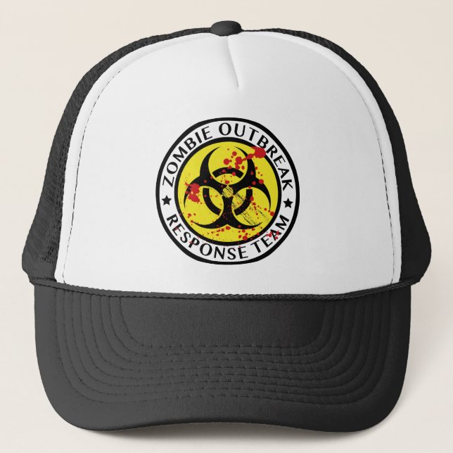 Zombie-Notfallteam Truckerkappe (Vorderseite)