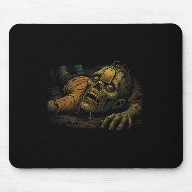 Zombie-NPC-Teag - Lustiger-Tea-G-Gamer-Meme-Hallow Mousepad (Vorne)