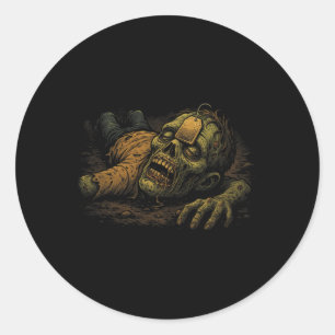 Zombie-Npc-Teag - Lustiger-Tea-G-Gamer-Meme-Hallow Runder Aufkleber