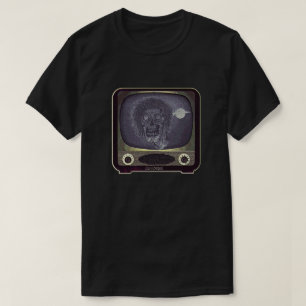 Zombie On TV - Gold T-Shirt
