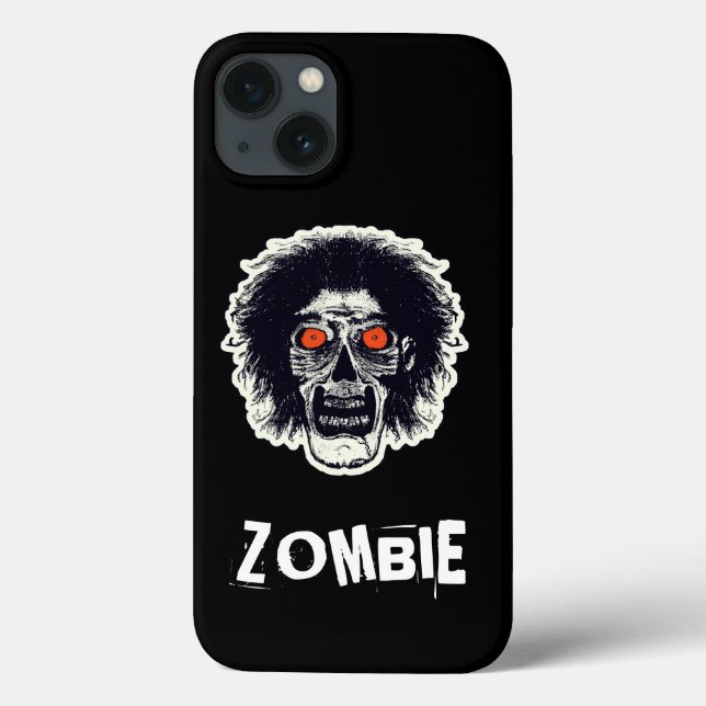 ZOMBIE Orange Eyes Case-Mate iPhone Hülle (Rückseite)