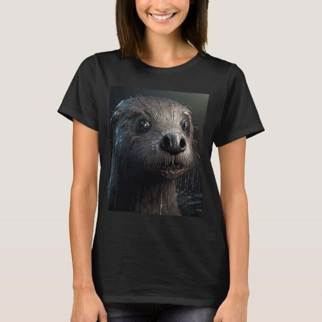 Zombie Otter 2 T-Shirt (Vorderseite)