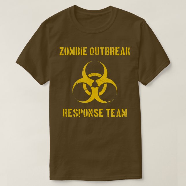 Zombie Outbreak Response Team Funny Halloween T-sh T-Shirt (Design vorne)