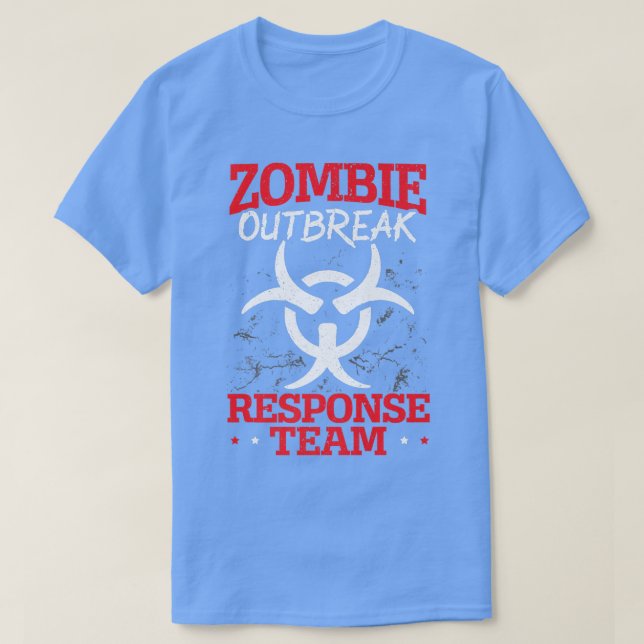 Zombie Outbreak Response Team Halloween Trick or T T-Shirt (Design vorne)