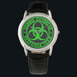 Zombie Outbreak Response Team Neon Green Armbanduhr<br><div class="desc">Zombie Outbreak Response Team Neon Green</div>