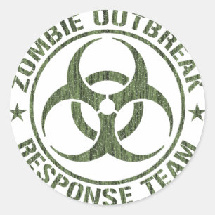 Zombie Outbreak Response Team Runder Aufkleber