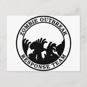 Zombie Outbreak Response Team (Zombie Hands) Postkarte
