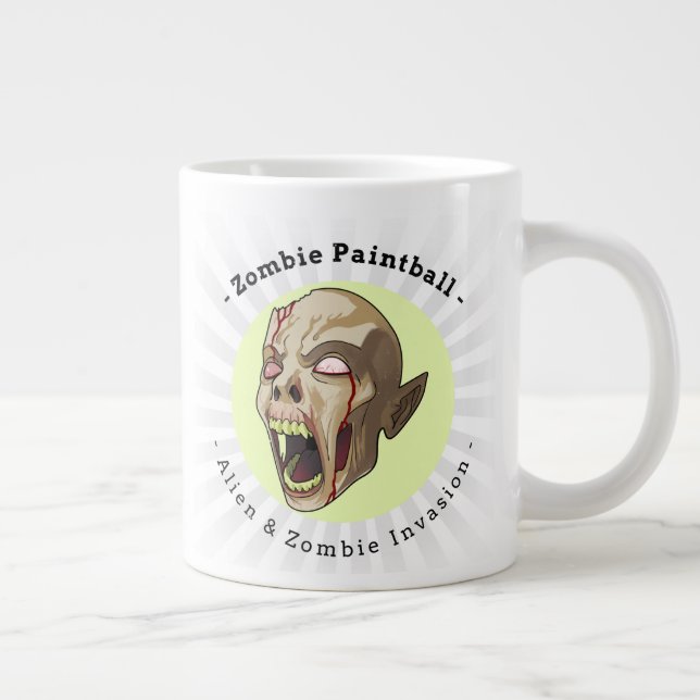 Zombie Paintball Jumbo-Tasse (Rechts)