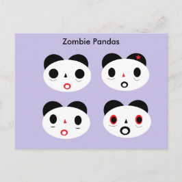Zombie Pandas Postkarte