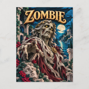 Zombie, Paper Cut Monster Postkarte