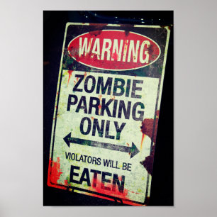 Zombie Parking Poster
