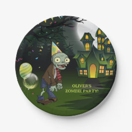 Zombie Party Geburtstag Halloween Pappteller