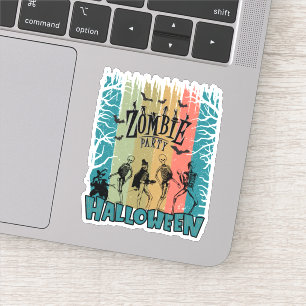 Zombie-Party, Halloween Aufkleber