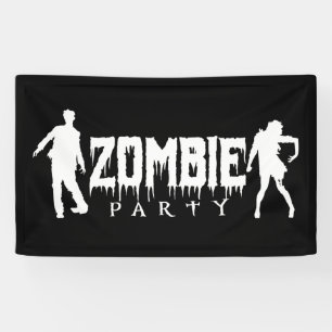 Zombie Party   Halloween Banner