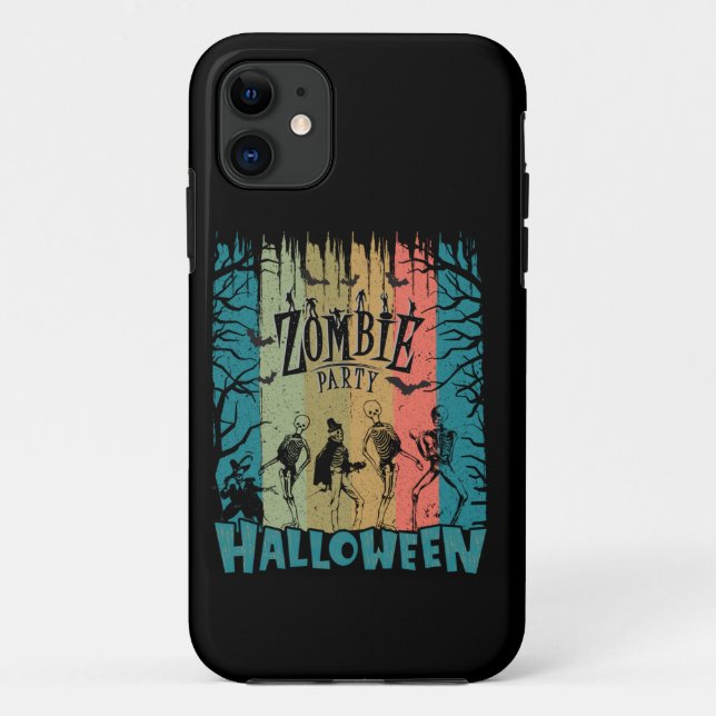 Zombie-Party, Halloween Case-Mate iPhone Hülle (Rückseite)