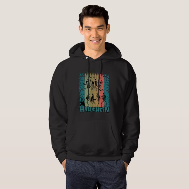 Zombie-Party, Halloween Hoodie (Vorne ganz)