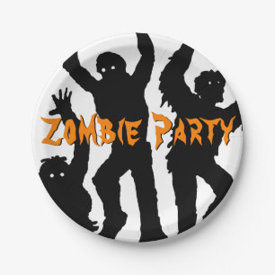Zombie-Party-Halloween-Party Pappteller
