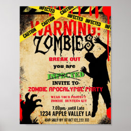 Zombie-Party Poster