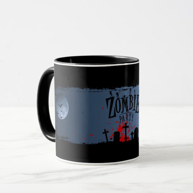 Zombie-Party Tasse (Vorderseite Links)